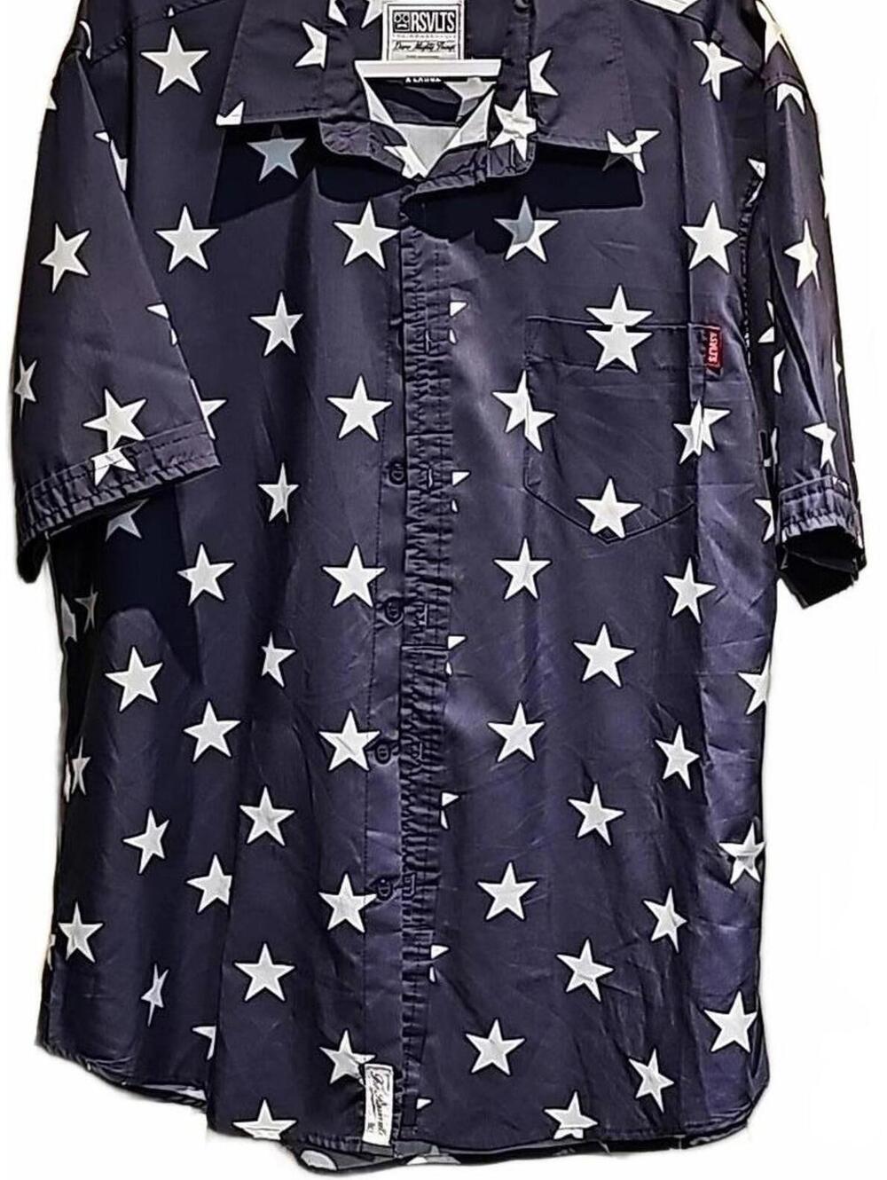 RSVLTS Patriotic mens button down size XL